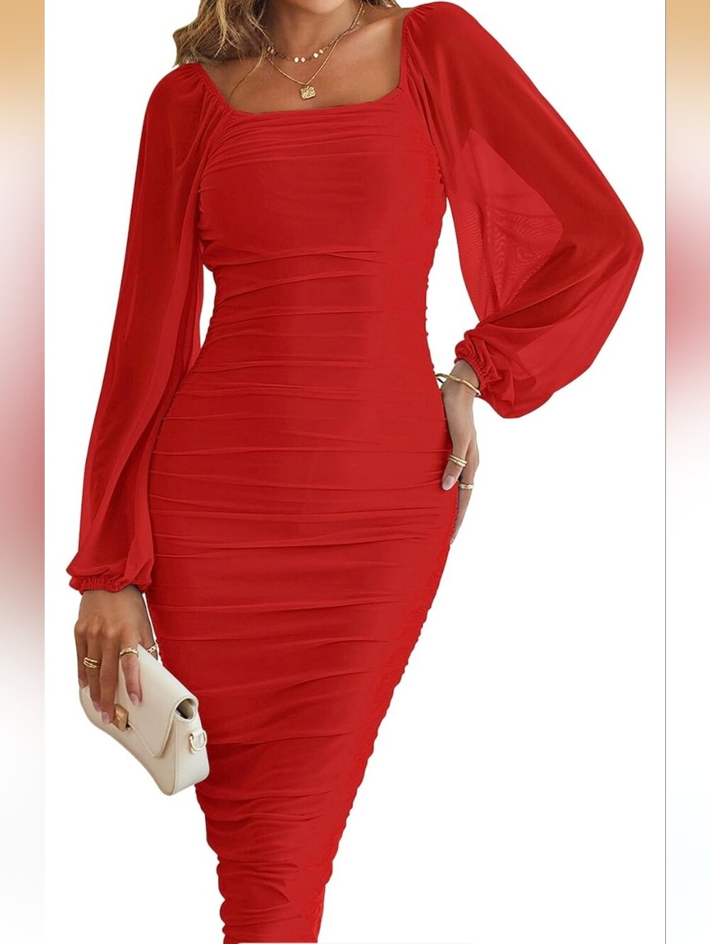 Merokeety Red Dress